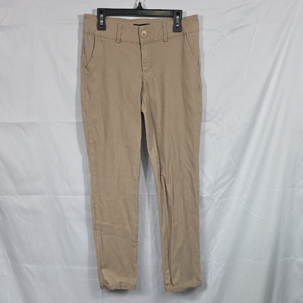 Women's Tan Pants Active USA Size Small (W639) Stretchy